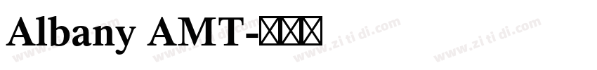 Albany AMT字体转换